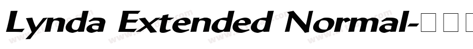 Lynda Extended Normal字体转换